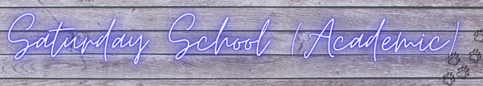 Saturday School Banner